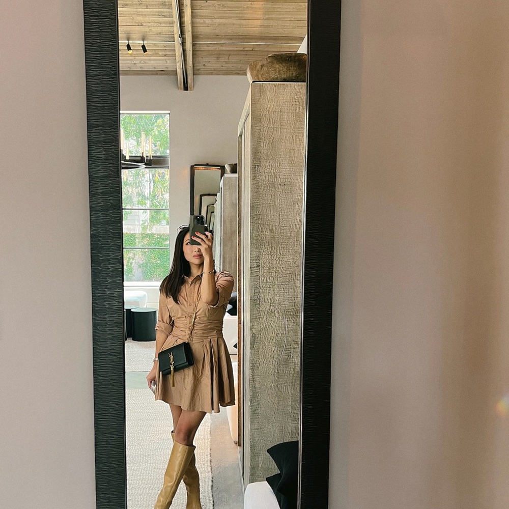 Bardot LEONI Tan MINI SHIRT Dress